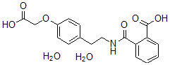 CAS#: 135423-22-2, 2-[2-[4-(Carboxymethyloxy)Phenyl]Ethylcarbamoyl]Benzoic Acid Dihydrate