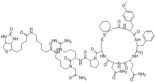 CAS#: 135484-50-3, 1-beta Mercapto-beta,beta-Cyclopentamethylenepropionic Acid-2-(O-Methyltyr)-9-Lys(N(Epsilon)-Biotinamidocaproate)Nh2-Avp