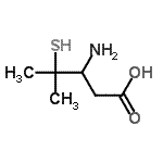 CAS#: 135498-74-7, 3-Amino-4-Methyl-4-Sulfanyl-Pentanoic Acid