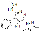 CAS 登录号：135561-94-3， 1-[4-(3,5-二甲基吡唑-1-基)-5H-哒嗪并[5,4-b]吲哚-1-基]-2-甲基肼