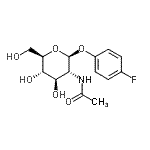 CAS#: 135608-47-8, 4-Fluorophenyl 2-Acetamido-2-Deoxy-beta-D-Glucopyranoside