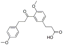 CAS#: 13577-08-7, 4-Methoxy-3-[3-(4-Methoxyphenyl)-1-Oxopropyl]-Benzenepropanoic Acid