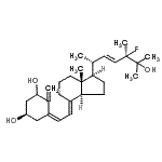 CAS#: 135776-86-2, (3R,5Z,7E,22E)-24-Fluoro-9,10-Secoergosta-5,7,10,22-Tetraene-1,3,25-Triol