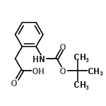 CAS 登录号：135807-51-1， [2-({[(2-甲基-2-丙基)氧基]羰基}氨基)苯基]乙酸