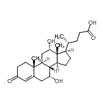 CAS#: 13587-11-6, (7alpha,12alpha)-7,12-Dihydroxy-3-Oxochol-4-En-24-Oic Acid