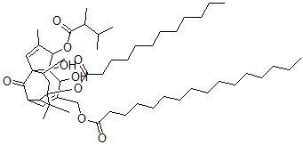 CAS#: 135883-24-8, 13-Hydroxyingenol-3-(2,3-Dimethylbutanoate)-13-Dodecanoate-20-Hexadecanoate