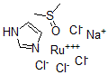 CAS 登录号:135908-84-8, 二甲基亚砜咪唑四氯钌酸钠盐(III)