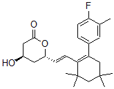 CAS 登录号：135910-20-2， (4R,6S)-6-[(E)-2-[2-(4-氟-3-甲基苯基)-4,4,6,6-四甲基-1-环己烯基]乙烯基]-4-羟基四氢吡喃-2-酮