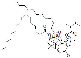 CAS#: 135928-39-1, 6,7-Epoxy-13-Hydroxyingenol-3-(2,3-Dimethylbutanoate)-13-Dodecanoate-20-Hexadecanoate