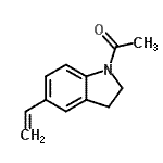 CAS 登录号：136081-56-6， 1-(5-乙烯基吲哚啉-1-基)乙酮