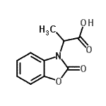 CAS 登录号：13610-53-2， 2-(2-氧代-1,3-苯并恶唑-3(2H)-基)丙酸