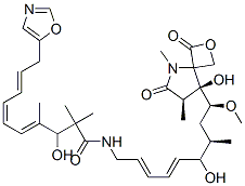 CAS#: 136360-48-0, (4Z,6Z,8E)-3-Hydroxy-N-[(2E,4E,7R,9S)-6-Hydroxy-9-[(7R,8S)-8-Hydroxy-5,7-Dimethyl-3,6-Dioxo-2-Oxa-5-Azaspiro[3.4]Octan-8-Yl]-9-Methoxy-7-Methylnona-2,4-Dienyl]-2,2,4-Trimethyl-10-(1,3-Oxazol-5-Yl)Deca-4,6,8-Trienamide