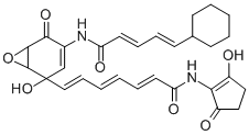 CAS#: 136398-54-4, (2E,4E,6E)-7-[4-[[(2E,4E)-5-Cyclohexylpenta-2,4-Dienoyl]Amino]-2-Hydroxy-5-Oxo-7-Oxabicyclo[4.1.0]Hept-3-En-2-Yl]-N-(2-Hydroxy-5-Oxo-1-Cyclopentenyl)Hepta-2,4,6-Trienamide