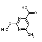 CAS#: 136518-00-8, 2-Methoxy-6-Methyl-4-Pyrimidinecarboxylic Acid