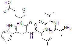 CAS#: 136553-73-6, (4R)-4-[[(2R)-2-[[(2S)-2-[[(2R)-2-[[(2S)-2-Aminopropanoyl]Amino]-3-Methylbutanoyl]Amino]-4-Methylpent-4-Enoyl]Amino]-3-(1H-Indol-3-Yl)Propanoyl]Amino]-5-Oxopentanoic Acid