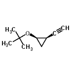 CAS#: 136689-61-7, (1R,2R)-1-Ethynyl-2-[(2-Methyl-2-Propanyl)Oxy]Cyclopropane