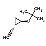 CAS 登录号：136689-65-1， (1R,2S)-1-叔-丁氧基-2-乙炔基-环丙烷