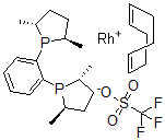 CAS 登录号:136705-75-4, (-)-1,2(2R,5R)-2,5-(二甲基磷杂环戊烷基)苯(环辛二烯)铑(I)三氟甲烷磺酸盐