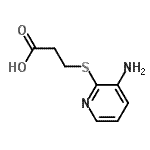 CAS 登录号：136742-80-8， 3-[(3-氨基-2-吡啶基)硫基]丙酸
