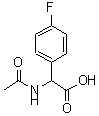 CAS 登录号：136814-99-8， 乙酰氨基(4-氟苯基)乙酸