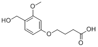 CAS#: 136849-75-7, 4-[4-(Hydroxymethyl)-3-Methoxyphenoxy]-Butanoic Acid