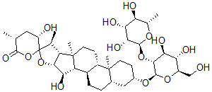 CAS#: 137031-53-9, (3beta,5alpha,15alpha,23S,25R)-3-((2-O-(6-Deoxy-alpha-L-Mannopyranosyl)-beta-D-Glucopyranosyl)Oxy)-15,23-Dihydroxy-Spirostan-26-One
