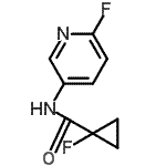 CAS 登录号：137081-16-4， 1-氟-N-(6-氟-3-吡啶基)环丙烷甲酰胺