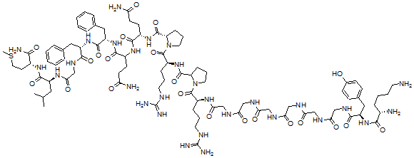 CAS 登录号：137084-95-8， 生物素-赖氨酰-酪氨酰-甘氨酰-甘氨酰-甘氨酰-甘氨酰-甘氨酰-甘氨酰-精氨酰-脯氨酰-精氨酰-脯氨酰-谷氨酰胺酰-谷氨酰胺酰-苯丙氨酰-苯丙氨酰-甘氨酰-亮氨酰-蛋氨酰-酰胺