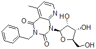 CAS 登录号：137103-31-2， 1-[(2R,3R,4S,5R)-3,4-二羟基-5-(羟基甲基)四氢呋喃-2-基]-5-甲基-3-(苯基甲基)吡啶并[3,2-e]嘧啶-2,4-二酮