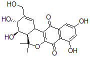 CAS#: 137109-46-7, (3R,4R,4aR)-3,4,8,10-Tetrahydroxy-2-(Hydroxymethyl)-5,5-Dimethyl-3,4,4a,12b-Tetrahydronaphtho[3,2-c]Isochromene-7,12-Dione