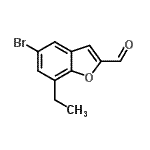 CAS#: 137206-73-6, 5-Bromo-7-Ethyl-1-Benzofuran-2-Carbaldehyde