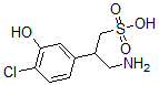 CAS 登录号：137232-06-5， 3-氨基-2-(4-氯-3-羟基苯基)丙烷-1-磺酸