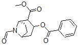 CAS 登录号：137360-14-6， (1R)-3-(苯甲酰氧基)-8-甲酰基-8-氮杂双环[3.2.1]辛烷-2-羧酸甲酯