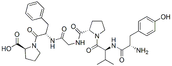 CAS#: 137372-37-3, (2S)-1-[(2S)-2-[[2-[[(2S)-1-[(2S)-2-[[(2S)-2-Amino-3-(4-Hydroxyphenyl)Propanoyl]Amino]-3-Methylbutanoyl]Pyrrolidine-2-Carbonyl]Amino]Acetyl]Amino]-3-Phenylpropanoyl]Pyrrolidine-2-Carboxylic Acid