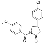 CAS#: 137427-79-3, 4-(4-Chlorophenyl)-1-(4-Methoxybenzoyl)Pyrrolidin-2-One