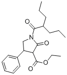 CAS 登录号:137427-85-1, 乙基2-氧代-4-苯基-1-(2-丙基戊酰基)吡咯烷-3-羧酸酯