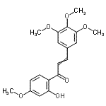 CAS 登录号：13745-26-1， 1-(2-羟基-4-甲氧基苯基)-3-(3,4,5-三甲氧基苯基)-2-丙烯-1-酮