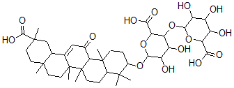 CAS#: 137476-70-1, 6-[(11-Carboxy-4,4,6a,6b,8a,11,14b-Heptamethyl-14-Oxo-2,3,4a,5,6,7,8,9,10,12,12a,14a-Dodecahydro-1H-Picen-3-Yl)Oxy]-3-(6-Carboxy-3,4,5-Trihydroxyoxan-2-Yl)Oxy-4,5-Dihydroxyoxane-2-Carboxylic Acid