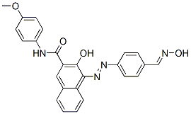 CAS 登录号：13753-72-5， 3-羟基-4-[[4-[(羟基亚胺)甲基]苯基]偶氮]-N-(4-甲氧基苯基)萘-2-甲酰胺