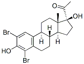 CAS#: 137548-56-2, 1-[(8R,9S,13S,14S,17S)-2,4-Dibromo-3,17-Dihydroxy-13-Methyl-7,8,9,11,12,14,15,16-Octahydro-6H-Cyclopenta[a]Phenanthren-17-Yl]Ethanone