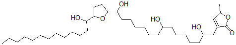 CAS#: 137550-92-6, 5-Methyl-3-[2,8,15-Trihydroxy-15-[5-(1-Hydroxytridecyl)Oxolan-2-Yl]Pentadecyl]-5H-Furan-2-One