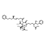 CAS 登录号：137681-56-2， (1S,3S,4S,5R,6R,7R)-1-(4-乙酰氧基-5-甲基-6-苯基己基)-4,7-二羟基-6-{[(4E,6R)-6-甲基-9-苯基-4-壬烯酰]氧基}-2,8-二氧杂双环[3.2.1]辛烷-3,4,5-三羧酸