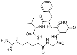 CAS#: 137813-35-5, Cyclo(L-Arginylglycyl-L-alpha-Aspartyl-D-Phenylalanyl-L-Valyl)