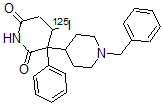 CAS#: 137881-49-3, 4-(Iodo-125I)-3-Phenyl-1'-(Phenylmethyl)-(3,4'-Bipiperidine)-2,6-Dione