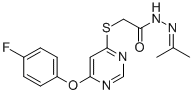 CAS#: 137927-78-7, 2-[6-(4-Fluorophenoxy)Pyrimidin-4-Yl]Sulfanyl-N-(Propan-2-Ylideneamino)Acetamide