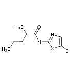 CAS#: 13808-32-7, N-(5-Chloro-1,3-Thiazol-2-Yl)-2-Methylpentanamide