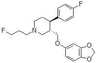 CAS#: 138135-14-5, (3S,4R)-3-(1,3-Benzodioxol-5-Yloxymethyl)-4-(4-Fluorophenyl)-1-(3-Fluoropropyl)Piperidine