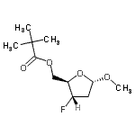 CAS#: 138168-22-6, Methyl 2,3-dideoxy-5-O-(2,2-dimethylpropanoyl)-3-fluoro-alpha-D-erythro-pentofuranoside
