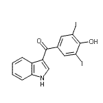 CAS#: 138222-00-1, (4-Hydroxy-3,5-Diiodophenyl)(1H-Indol-3-Yl)Methanone