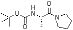 CAS#: 138356-92-0, 2-Methyl-2-Propanyl [(2S)-1-Oxo-1-(1-Pyrrolidinyl)-2-Propanyl]Carbamate